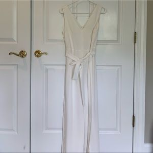 NEW WITH TAGS! Club Monaco white tie jumpsuit